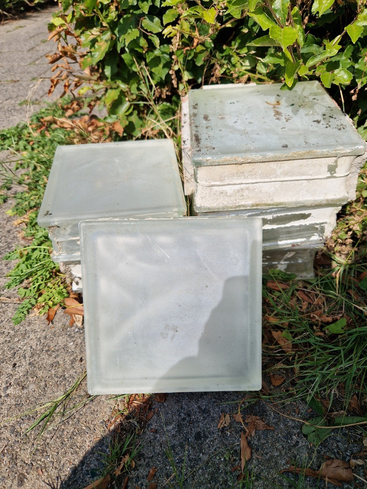 Gebruikte Glasblokken voor Diverse Toepassingen, Doe-het-zelf en Verbouw, Glas en Ramen, Ophalen, Gebruikt, Minder dan 80 cm, Minder dan 80 cm