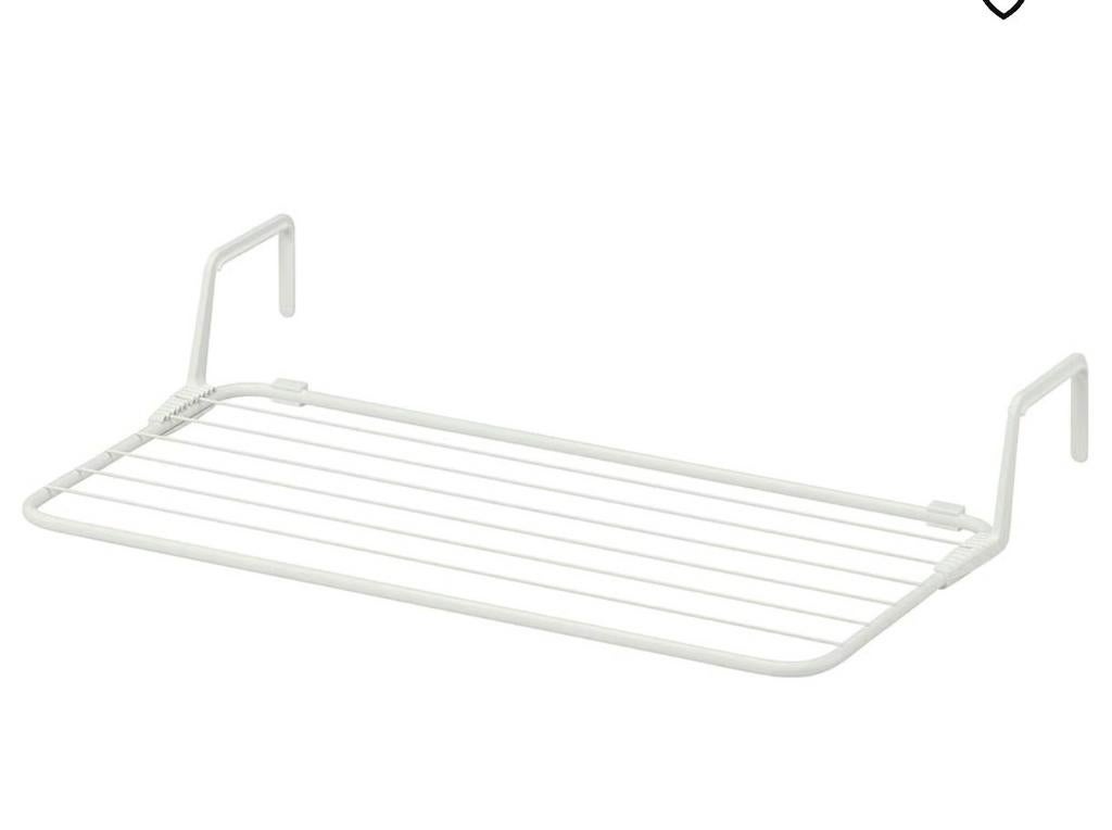 Ikea Antonius wasrek (2 stuks) - Wit, wanddroogrek, Ophalen, Gebruikt, Wasrek