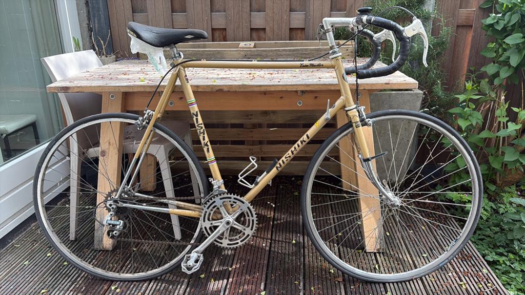 Nishiki racefiets oldtimer, Gebruikt, Aluminium, Meer dan 20 versnellingen, Ophalen