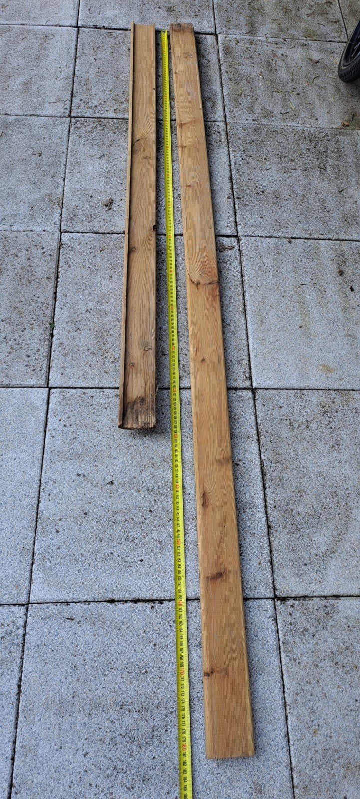 Schutting toplatjes - Houten afdeklijsten voor tuinschutting, Tuin en Terras, Gebruikt, Minder dan 3 meter, Ophalen of Verzenden