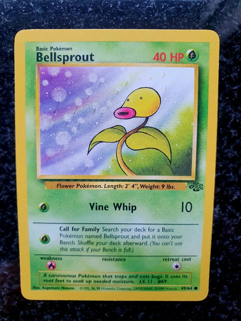 Pokemon Bellsprout, Ophalen of Verzenden, Zo goed als nieuw, Losse kaart