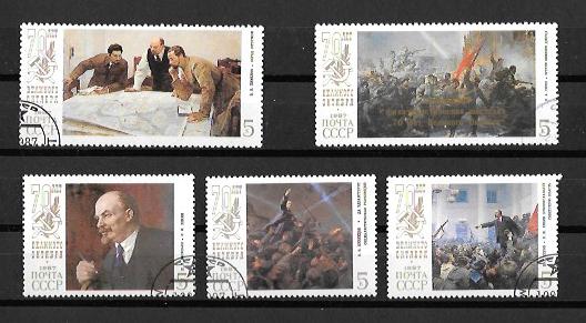 Kavel 5  Postzegels uit Rusland Kavel 5, Ophalen of Verzenden, Gestempeld