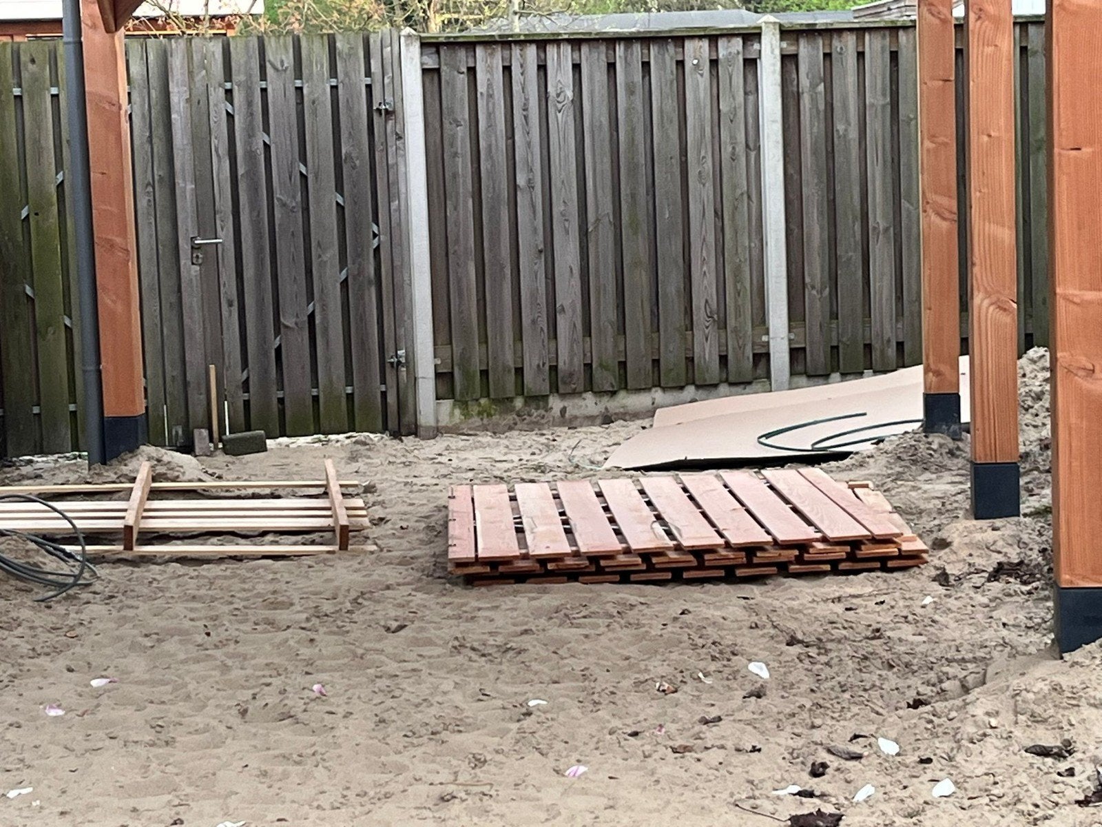 dubbele poort Douglas, Ophalen, Gebruikt