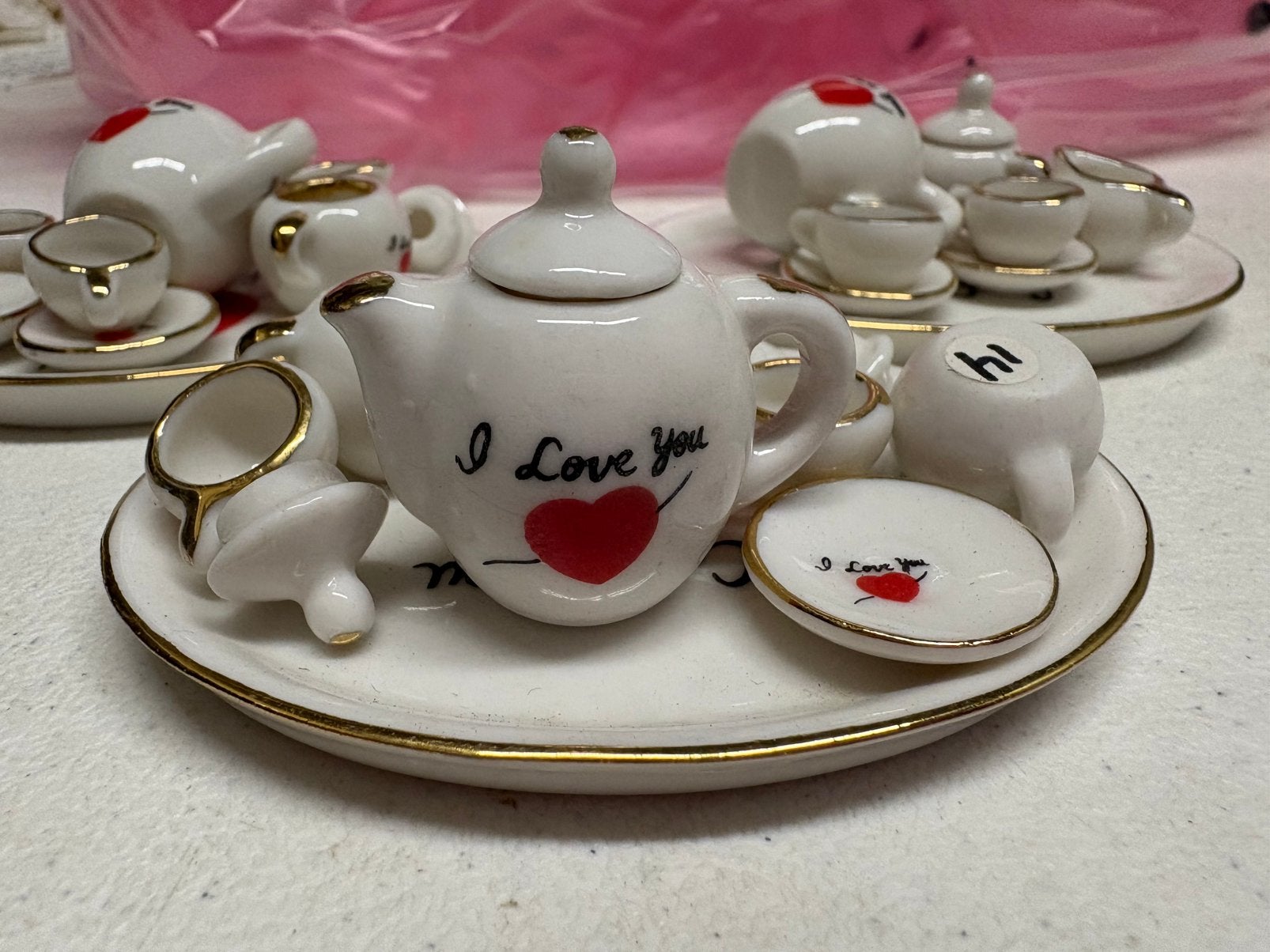 Miniatuur serviesje mini servies poppen serviesje, Verzamelen, Ophalen of Verzenden, Poppenhuis