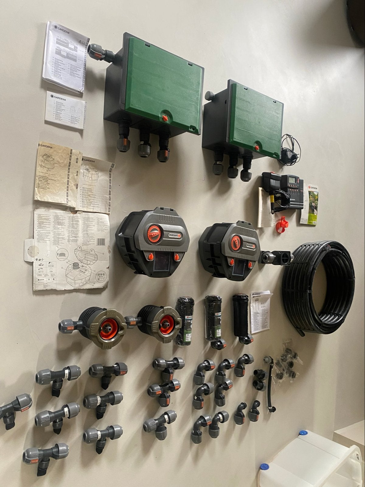 Gardena Sprinklersysteem Compleet - Zo goed als nieuw, Tuin en Terras, Ophalen, Zo goed als nieuw, Turbinesproeier