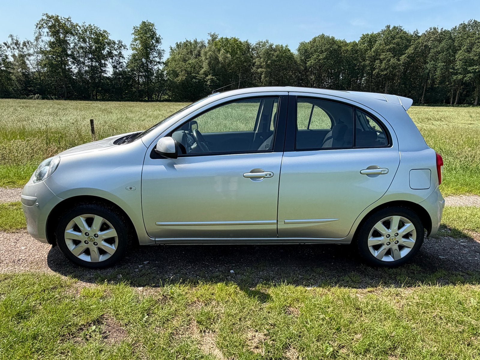Nissan Micra 1.2 72KW 5DR 2012 Grijs, Auto's, 40 €/maand, Zwart, 1198 cc, 982 kg