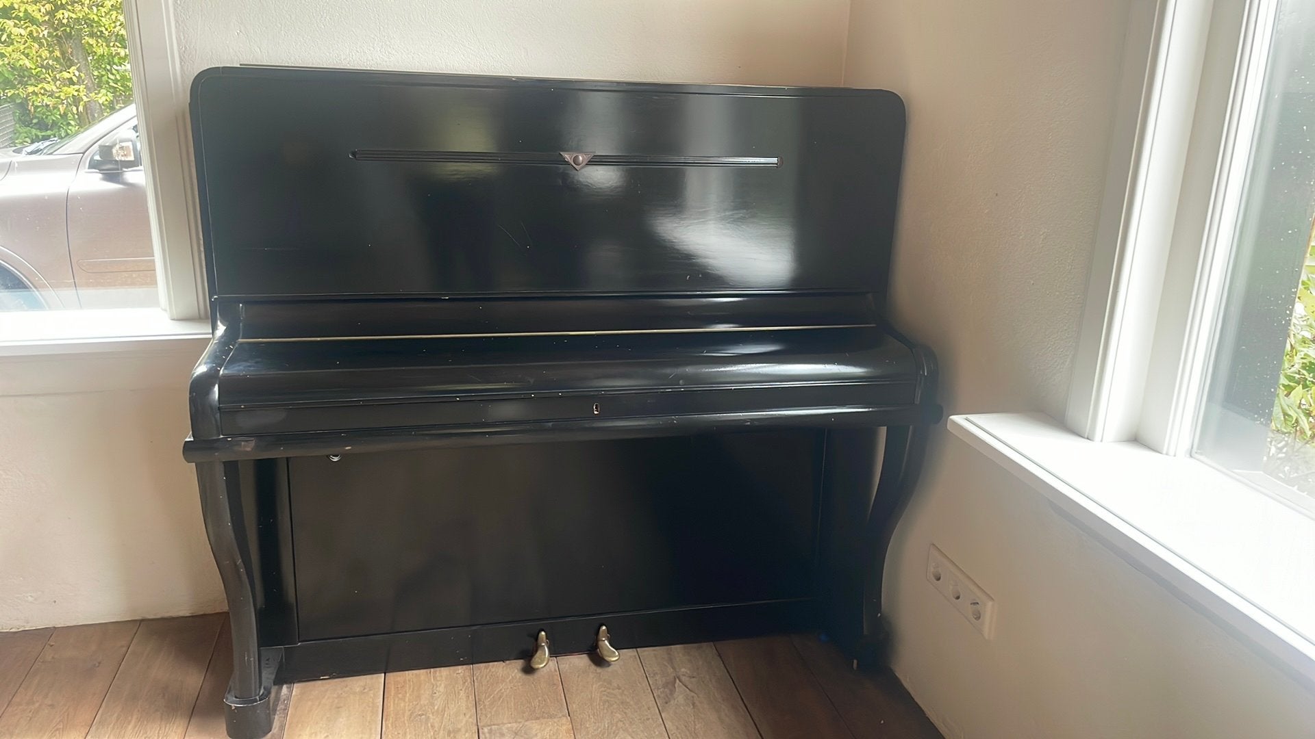 Piano, Muziek en Instrumenten, Ophalen, Gebruikt, Zwart