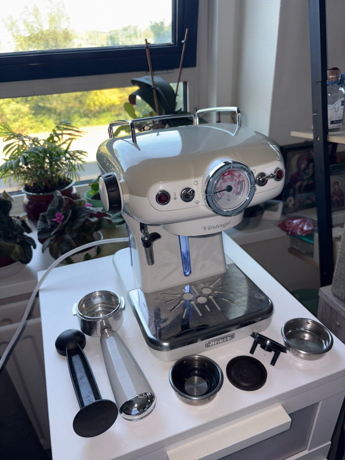 Ariete Vintage Espresso Machine for Sale, 10 kopjes of meer, Ophalen of Verzenden, Zo goed als nieuw, Koffiemachine