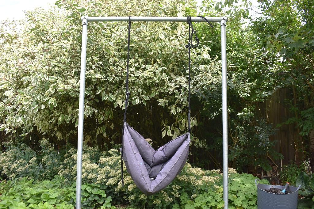 Hangmatschommel Moonboat Purple Frog hangmat schommel, Tuin en Terras, Ophalen of Verzenden, Gebruikt, Eenpersoons, Buiten