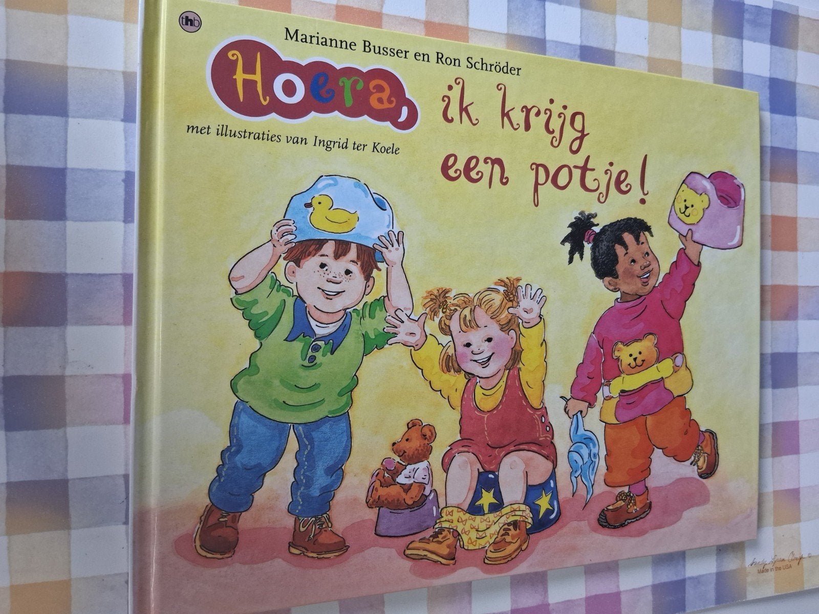 boek marianne busser - hoera, ik krijg een potje!, Ophalen of Verzenden, Gelezen, 3 tot 4 jaar
