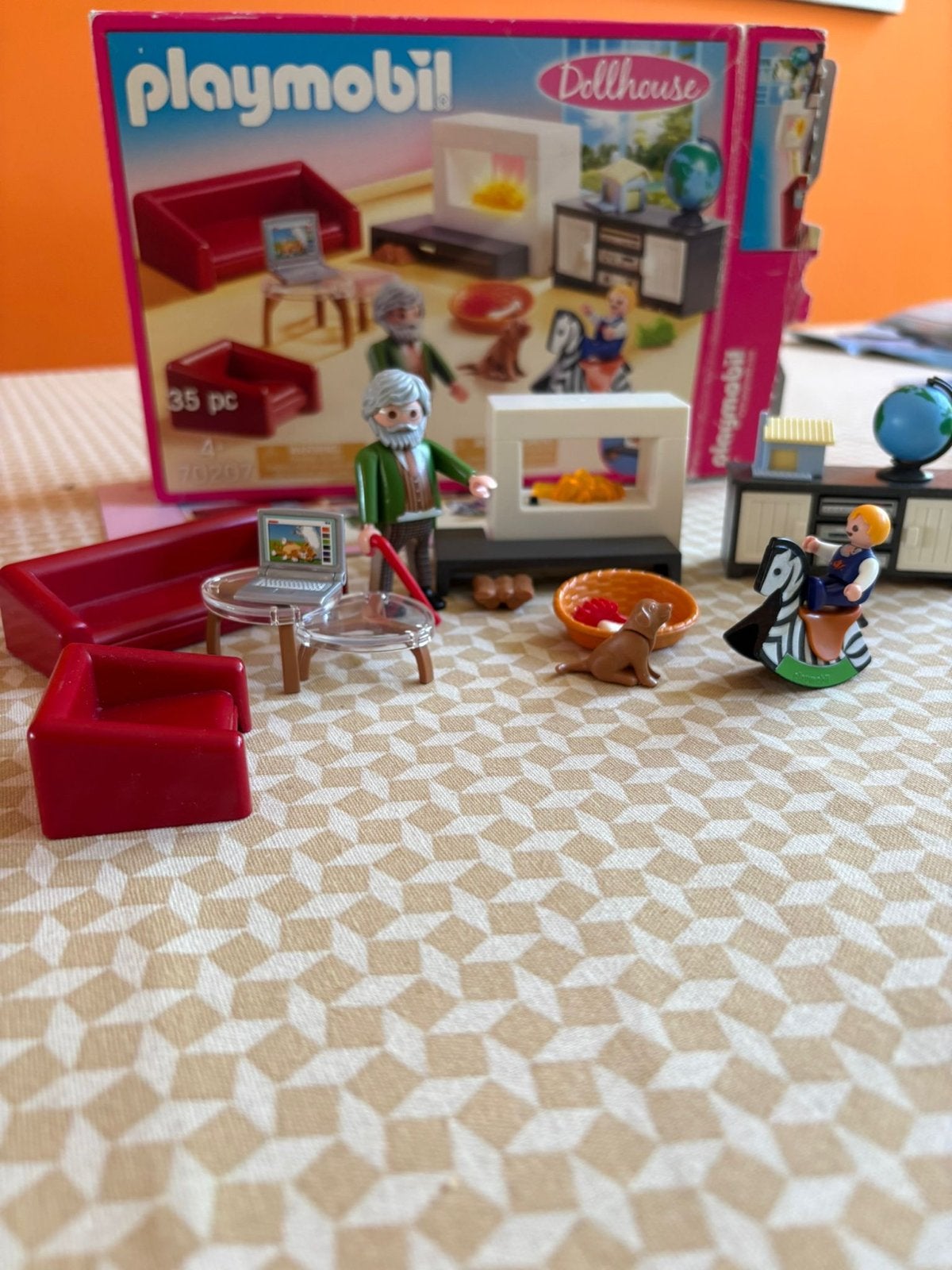 Playmobil Dollhouse Woonkamer Set 70207, Kinderen en Baby's, Speelgoed | Playmobil, Complete set, Overige typen, Ophalen of Verzenden