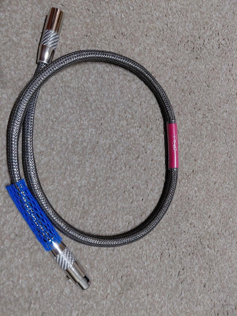 Zen Wave DSR UPOCC Silver Ribbon Interconnect Cable - XLR, Ophalen of Verzenden, Refurbished, Minder dan 2 meter, Interlink-kabel