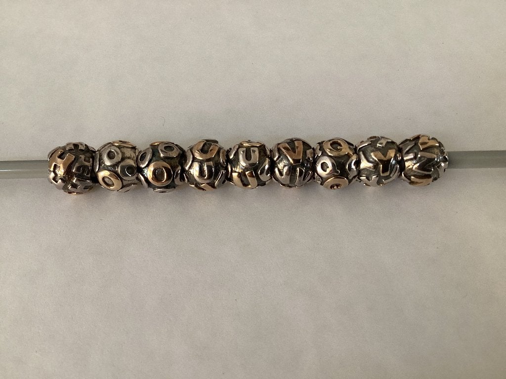 Nieuwe Pandora letters zilver met goud, Verzenden, Nieuw, Goud, Pandora