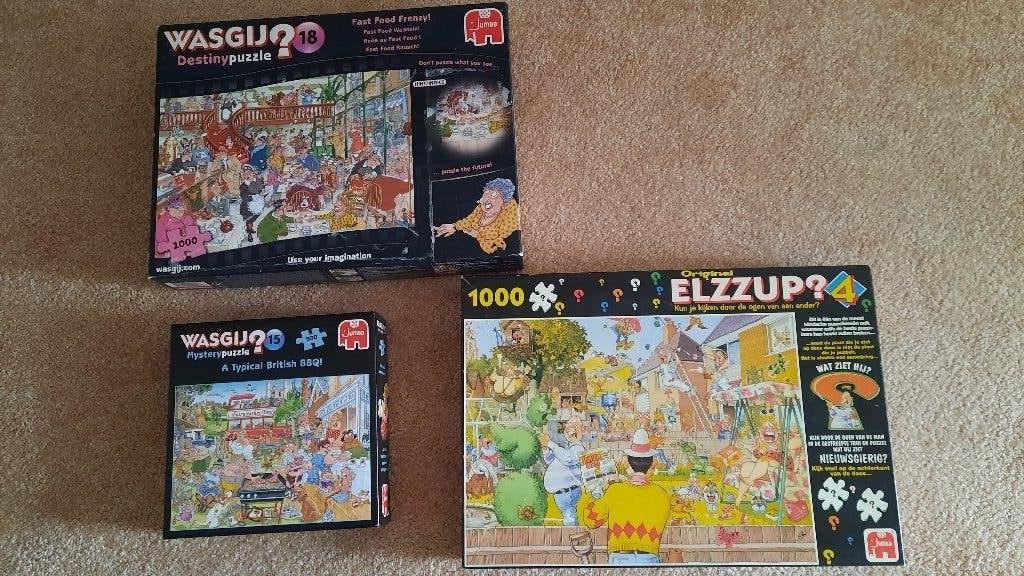 Wasgij puzzels, Hobby en Vrije tijd, Ophalen of Verzenden, 500 t/m 1500 stukjes, Gebruikt