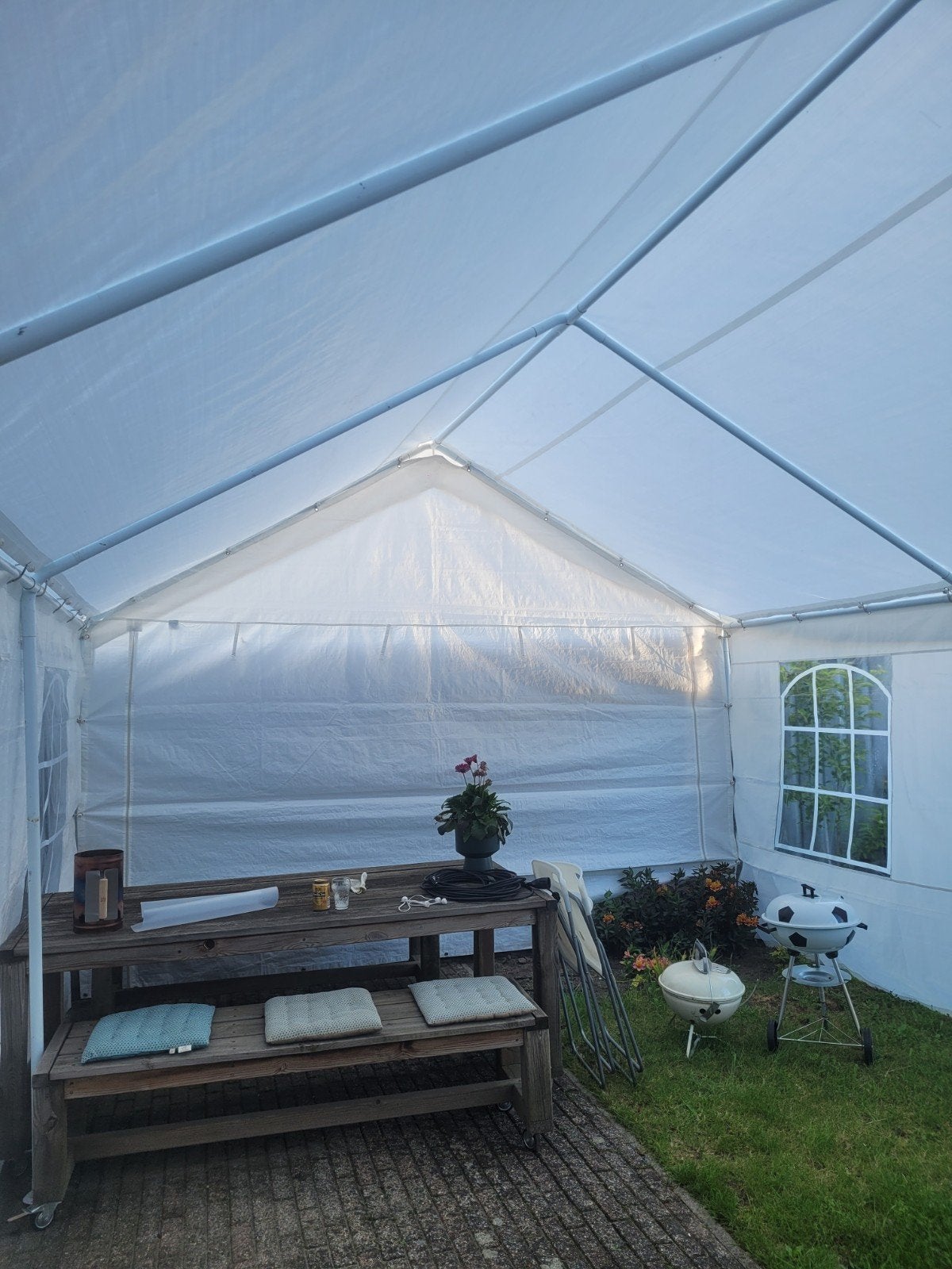 Partytent 4x6 meter - Ideaal voor elk feest!, Tuin en Terras, Partytenten, Gebruikt, Partytent, 2 meter of meer, 5 tot 8 meter