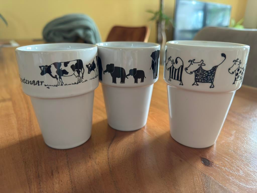 Dierenmokken, Ophalen of Verzenden, Zo goed als nieuw, Overige stijlen, Kop(pen) en/of Schotel(s)