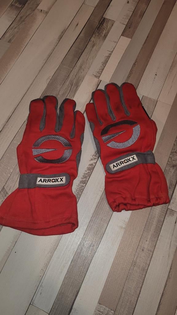 Arroxx Kart Handschoenen - Maat 11 - Rood/Grijs, Sport en Fitness, Karting, Ophalen of Verzenden, Gebruikt, Helm of Handschoenen