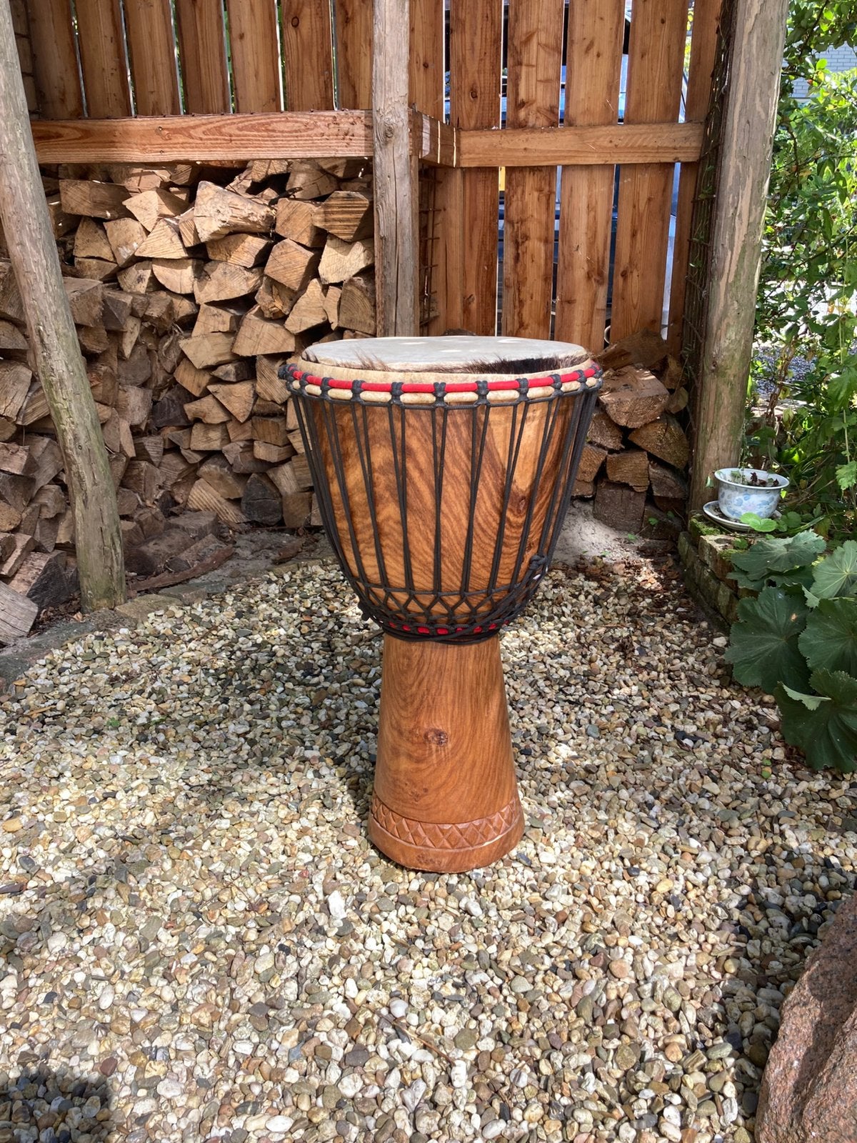 Djembe (gekocht bij Stiggelbout Groningen), Ophalen, Zo goed als nieuw, Trommel