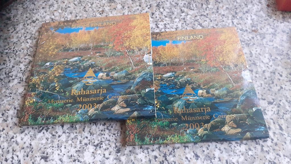 Finland euro munt sets 2 stuks jaartal 2003, Ophalen of Verzenden, Finland, Overige waardes, Setje