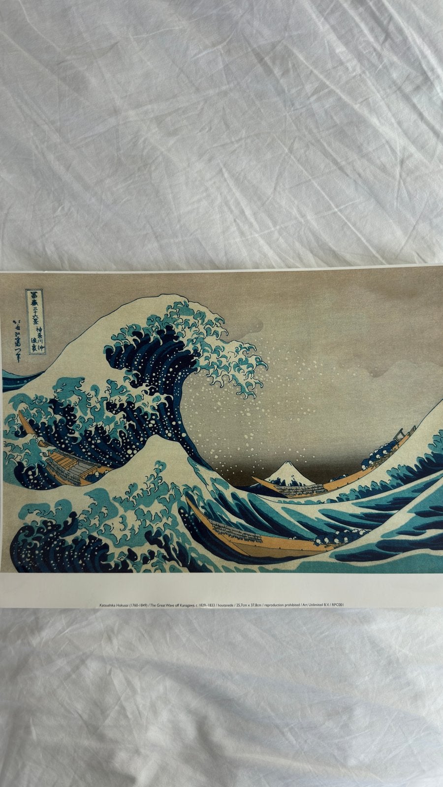 De Grote Golf van Kanagawa - Katsushika Hokusai poster, Verzamelen, Ophalen of Verzenden