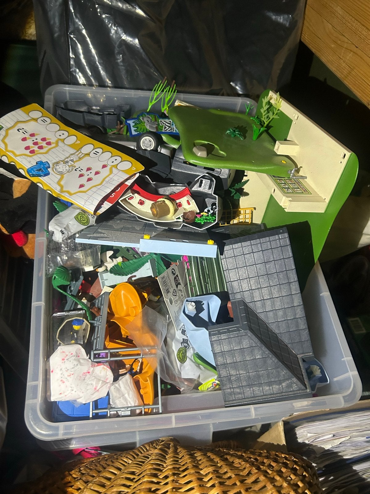 Grote bak Playmobil - Dierentuin set, Ophalen, Gebruikt, Gebouw, Losse onderdelen