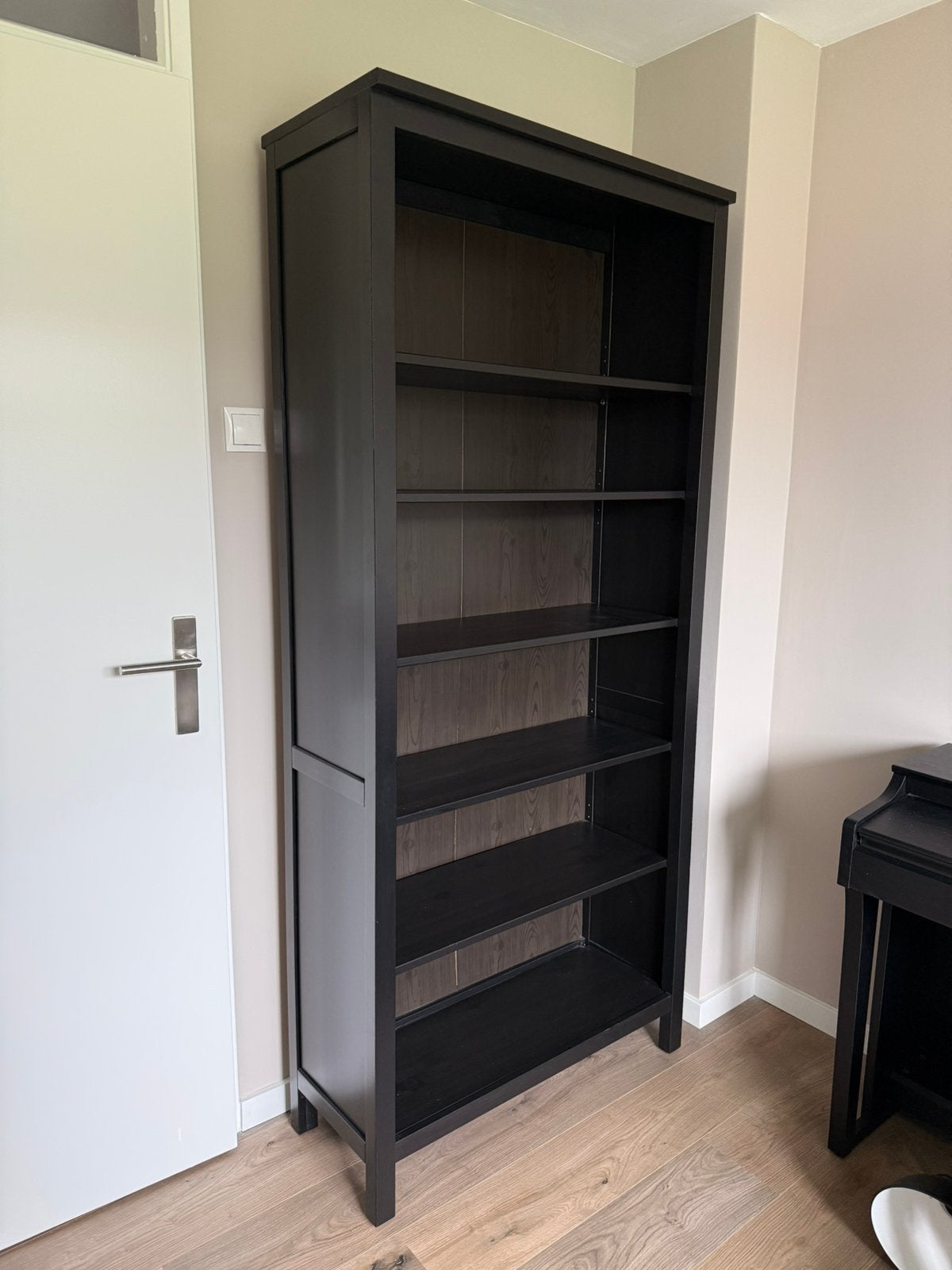 IKEA Hemnes Zwart open kast / boekenkast, Ophalen, 50 tot 100 cm, Zo goed als nieuw, 150 tot 200 cm