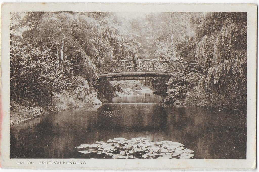 Breda Brug Valkenberg Oude Ongelopen Ansichtkaart (B1787), Ophalen of Verzenden, 1980 tot heden, Ongelopen, Noord-Brabant