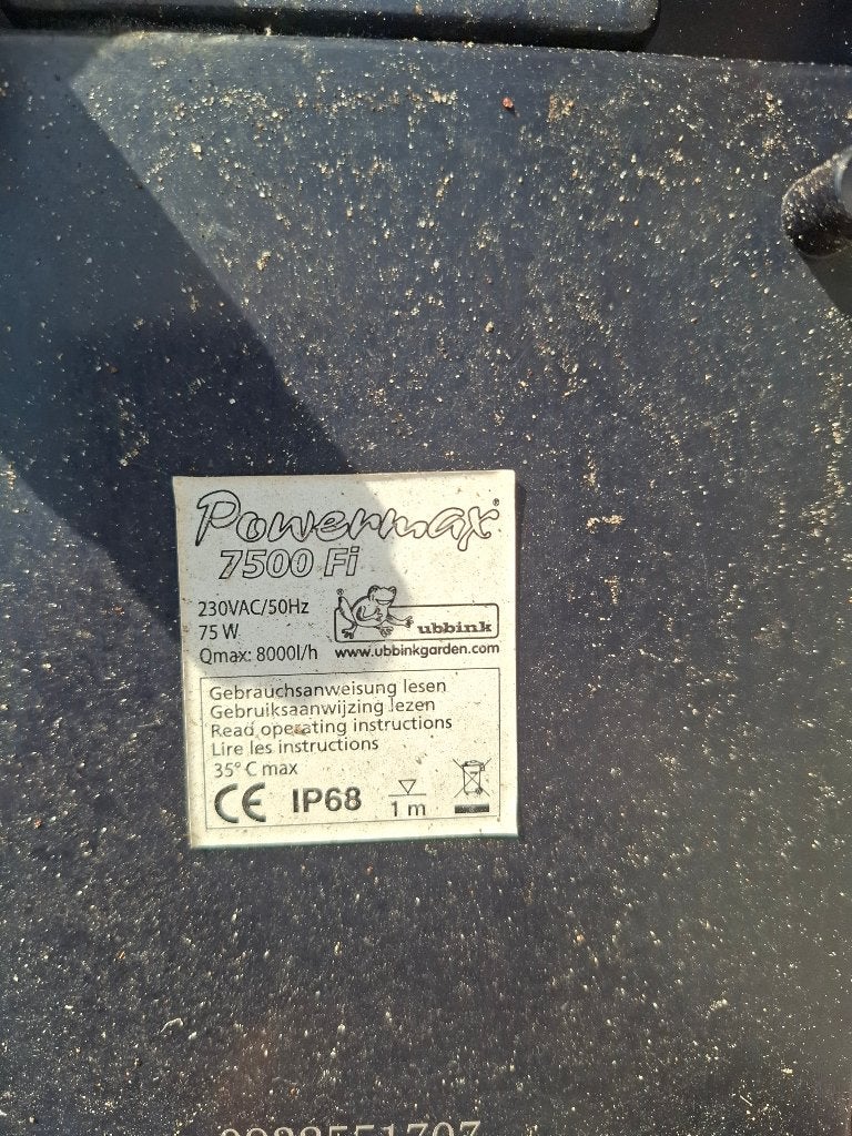 vijverpomp ubbink powermax 7500 fi, Ophalen of Verzenden, Gebruikt, Vijverpomp