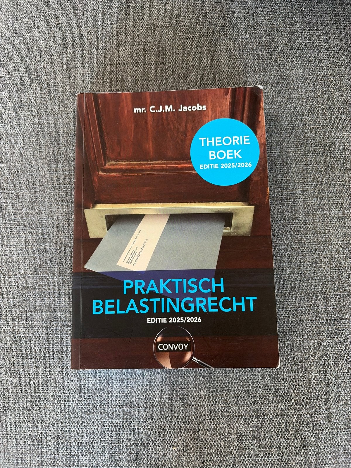 Praktisch Belastingrecht 2025/2026 - Theorieboek, Ophalen of Verzenden, Gamma, Zo goed als nieuw, HBO
