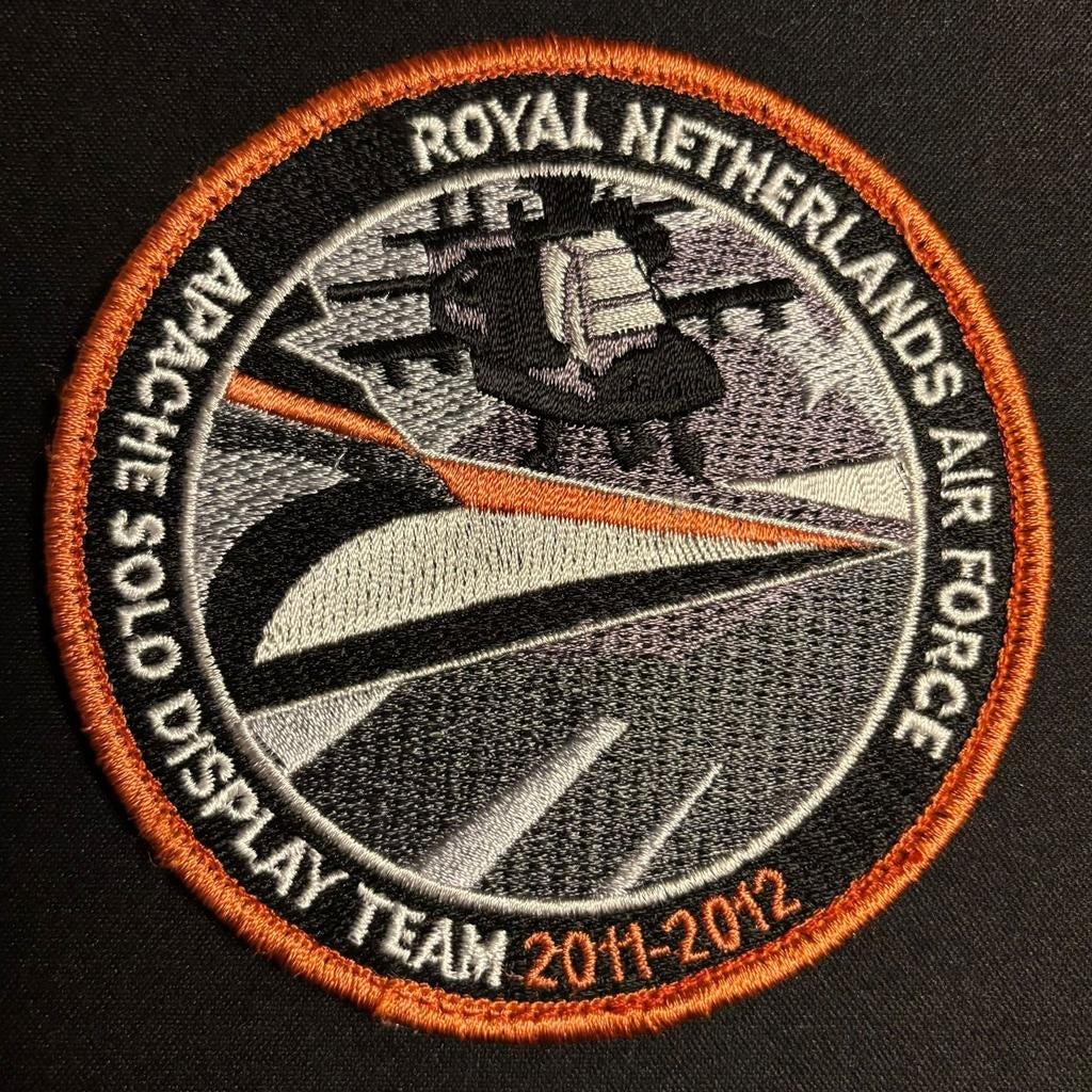 RNLAF 301sqn Apache Solo Display Team Patch, Verzamelen, Militaria | Algemeen, Ophalen of Verzenden, Luchtmacht, Nederland, Embleem of Badge