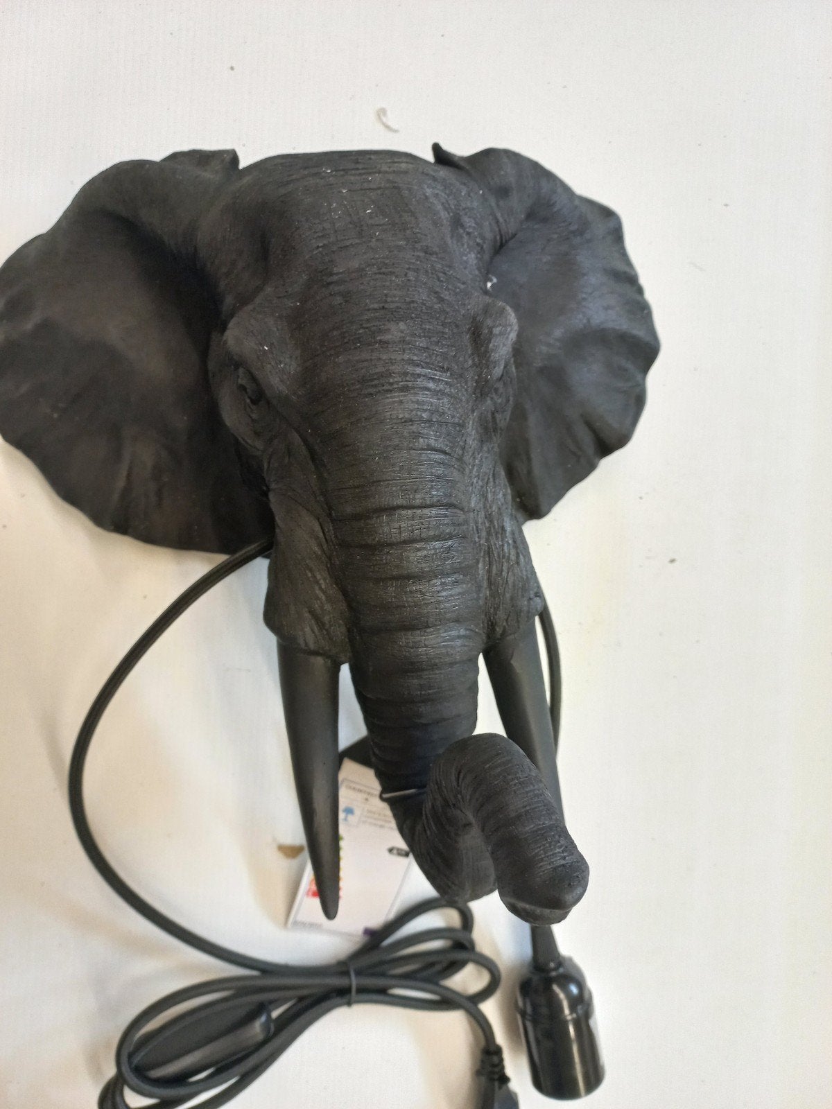 countryfield wandlamp olifant zwart, Zwart, Nieuw, Overige merken, Wandlamp