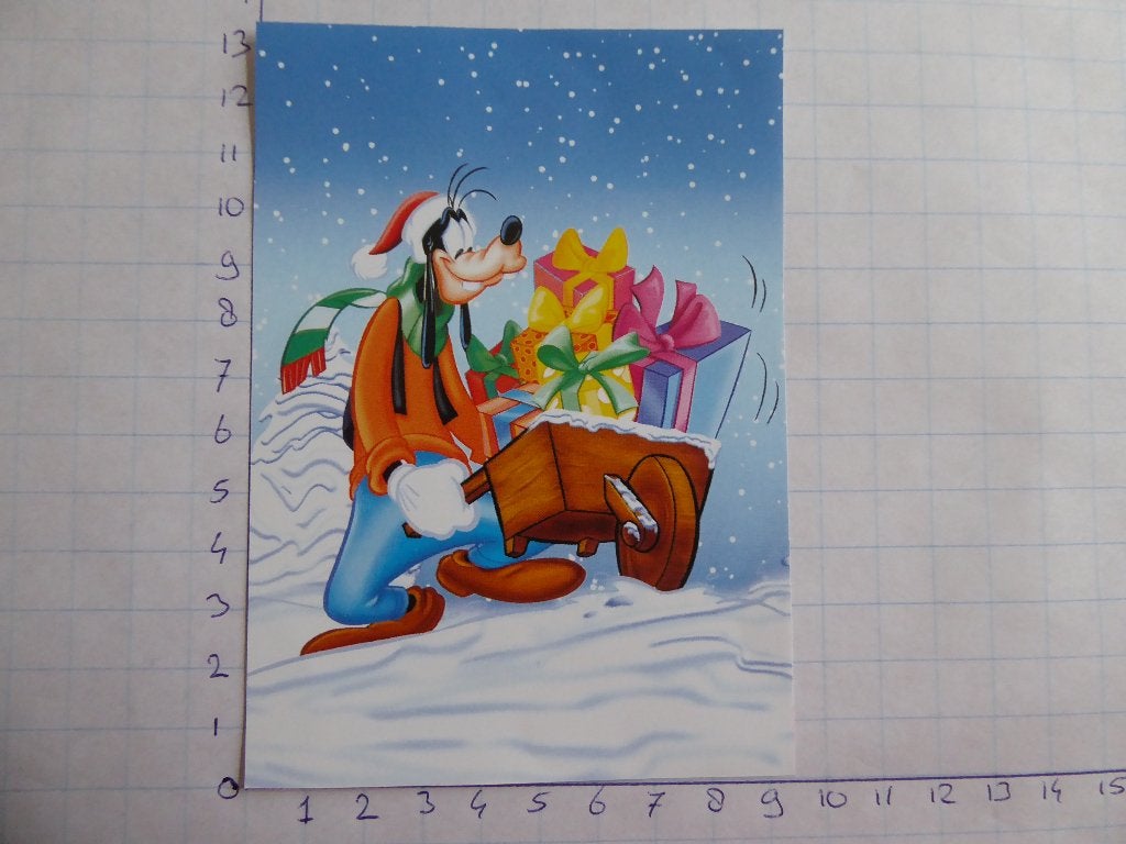 nr. 829 - uitgeknipt 3d plaatje kerst, Ophalen of Verzenden, Nieuw, Kerst, Knipvel