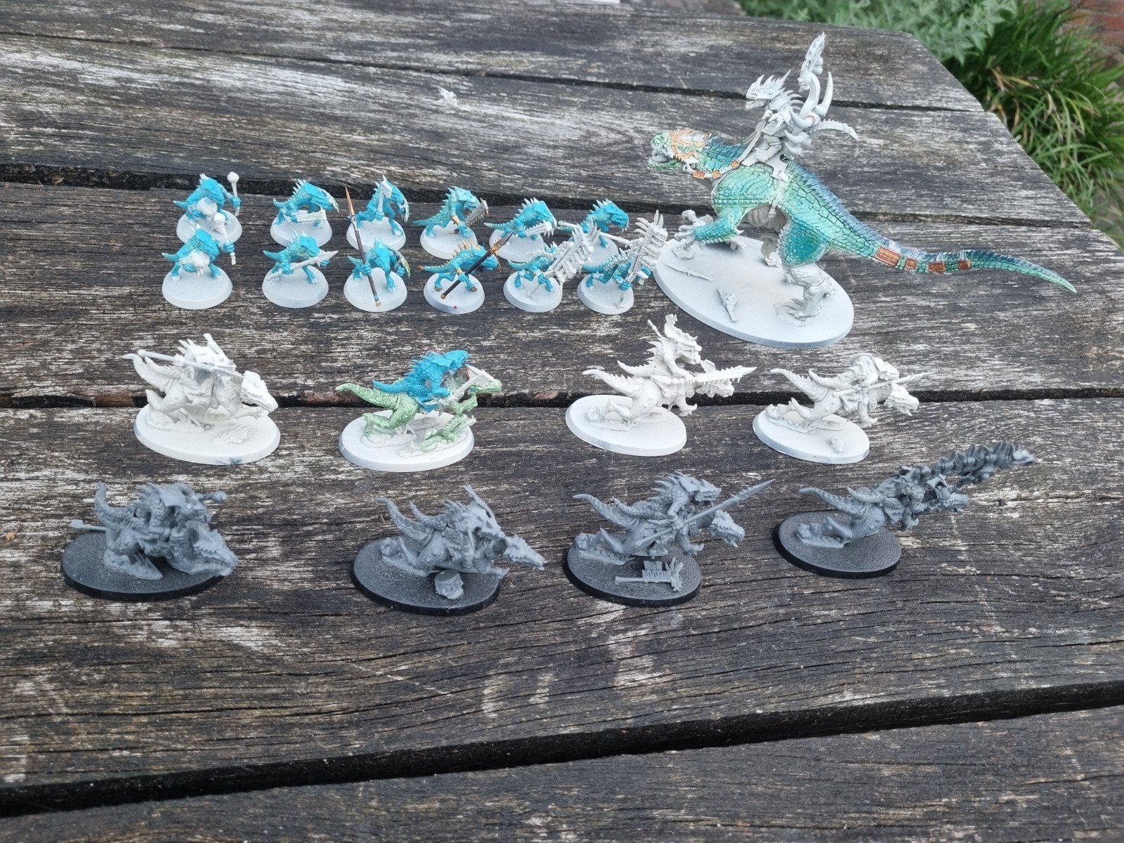 Warhammer Age of Sigmar Seraphon Leger (deels geverfd), Ophalen of Verzenden, Gebruikt, Warhammer, Geverfd