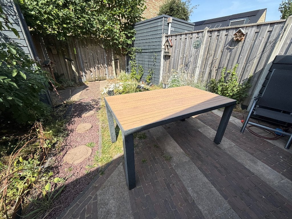 tuintafel Madino Colma 160x90, Tuin en Terras, Ophalen, Zo goed als nieuw, Rechthoekig, Aluminium