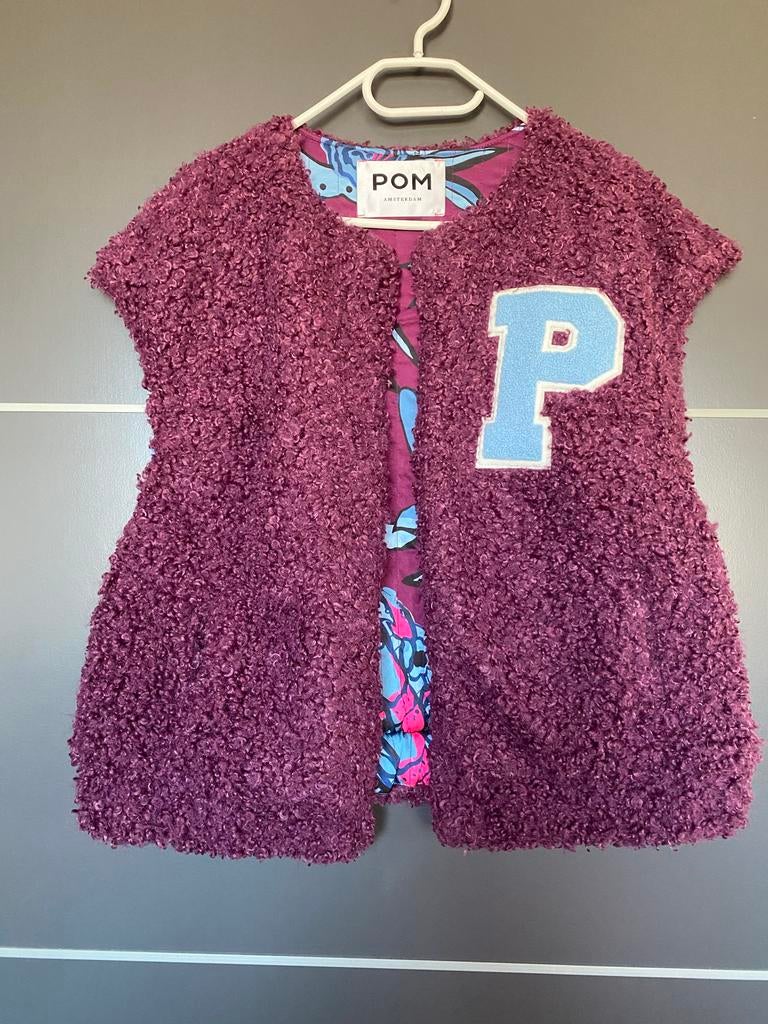 POM Amsterdam teddy bodywarmer, Kleding | Dames, Ophalen of Verzenden, Zo goed als nieuw, Maat 42/44 (L), Paars