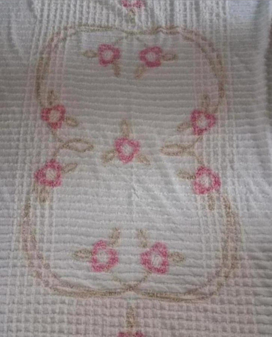 Vintage sprei creme, Ophalen of Verzenden