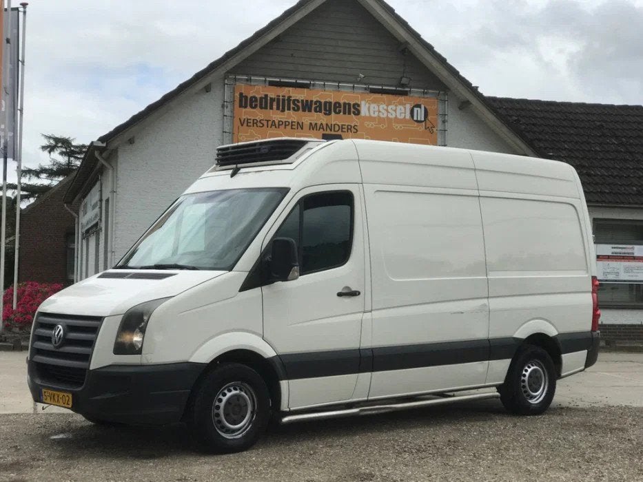 Volkswagen Crafter 35 2.5 TDI L2H2 Koelwagen Carrier Airco, Gebruikt, 2000 kg, Volkswagen, Wit