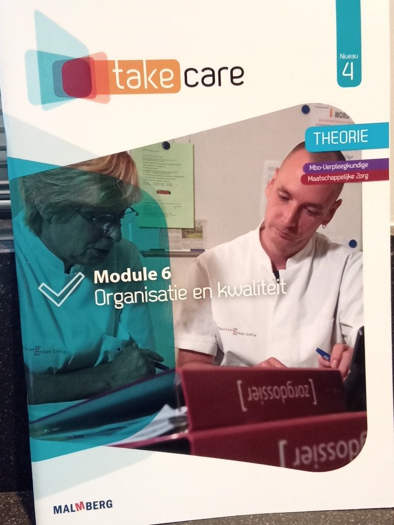 Take care module 6 organisatie en kwaliteit, Boeken, Verzenden, Gelezen, Overige niveaus, Nederlands