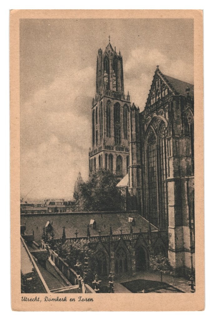 988181 Utrecht Domkerk jr 40 Nette oude kaart Onbeschreven, Ophalen of Verzenden, 1940 tot 1960, Ongelopen, Utrecht