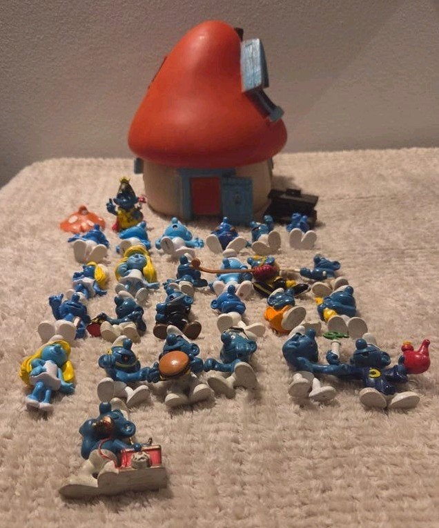 Vintage Smurfen verzameling Peyo/schleich, Verschillende Smurfen, A, A, A