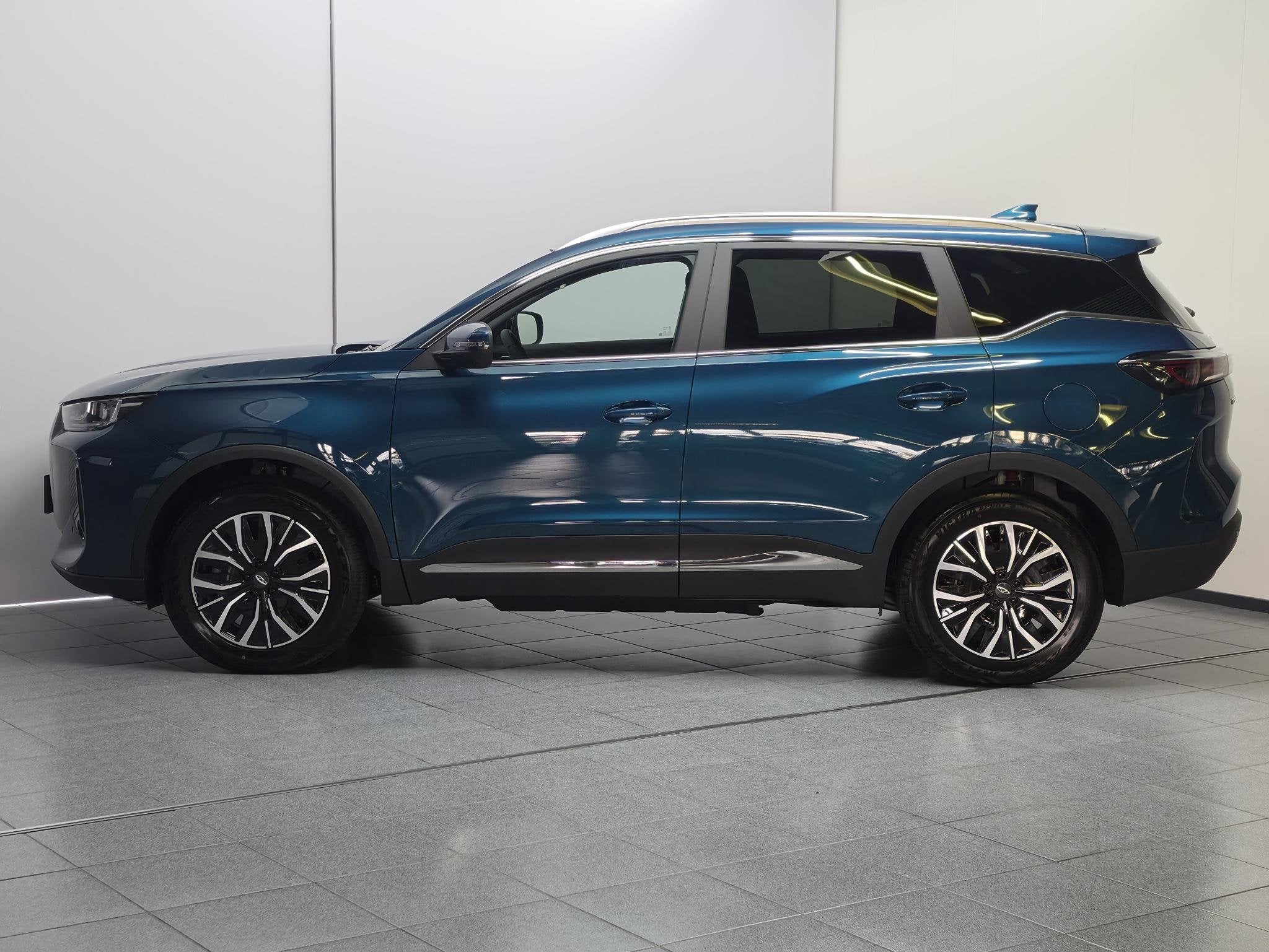 Chery Tiggo 7 1.5TGDI PHEV Unique, Auto's, 12 maanden, Gebruikt, Blauw, Bedrijf