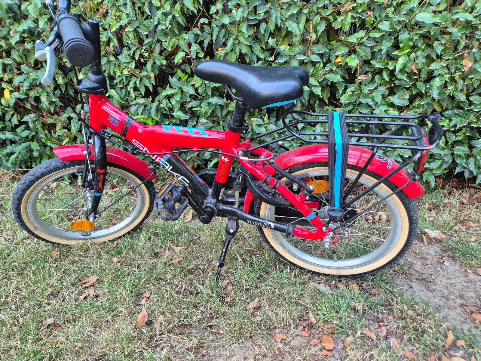 Loekie Snake kinderfiets 16 inch - Rood, Fietsen en Brommers, Fietsen | Kinderfietsjes, Ophalen
