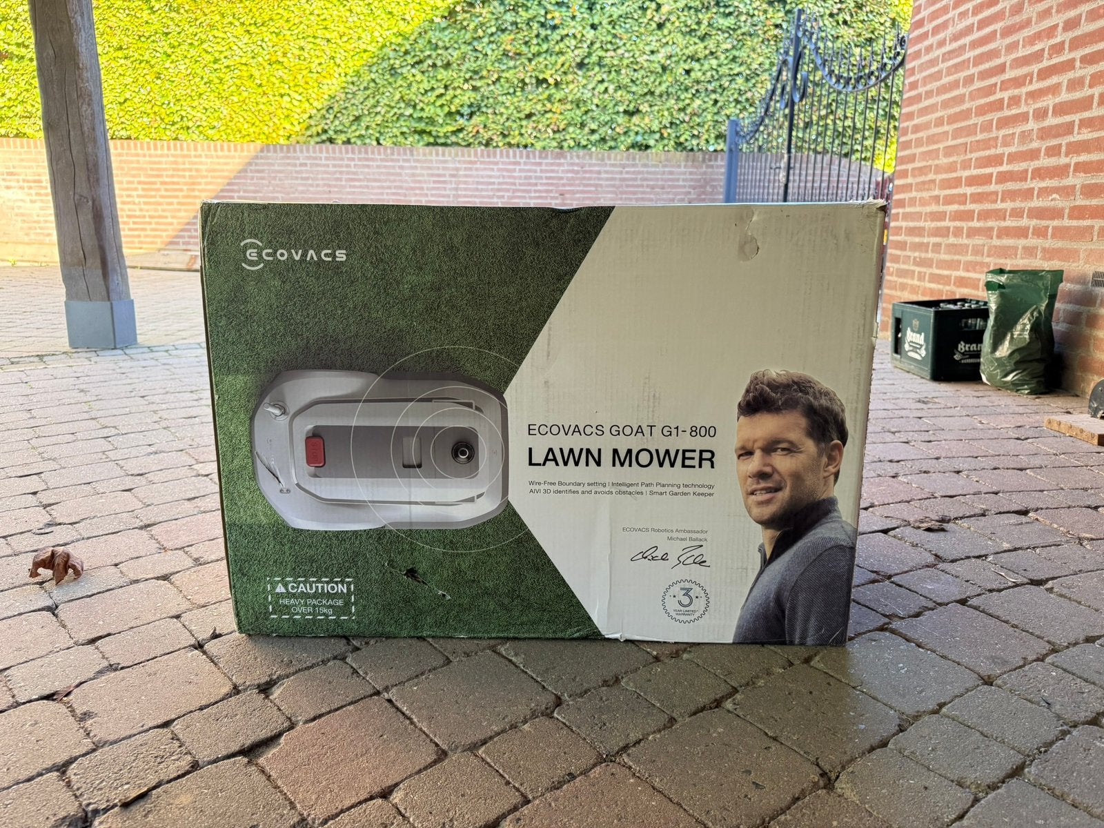 Ecovacs Goat G1 800 robot maaier, Ophalen of Verzenden, Zo goed als nieuw, 20 tot 25 cm, Bestuurbaar via app