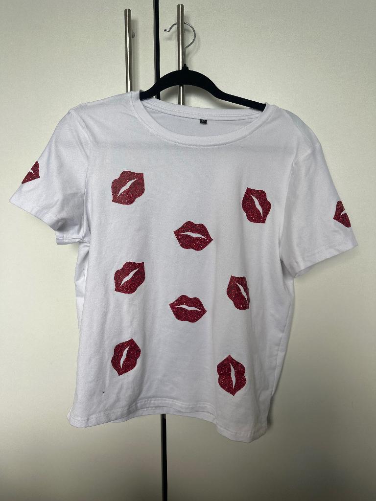 Kusjes shirt M, Maat 38/40 (M), Wit, Ophalen of Verzenden, Zo goed als nieuw