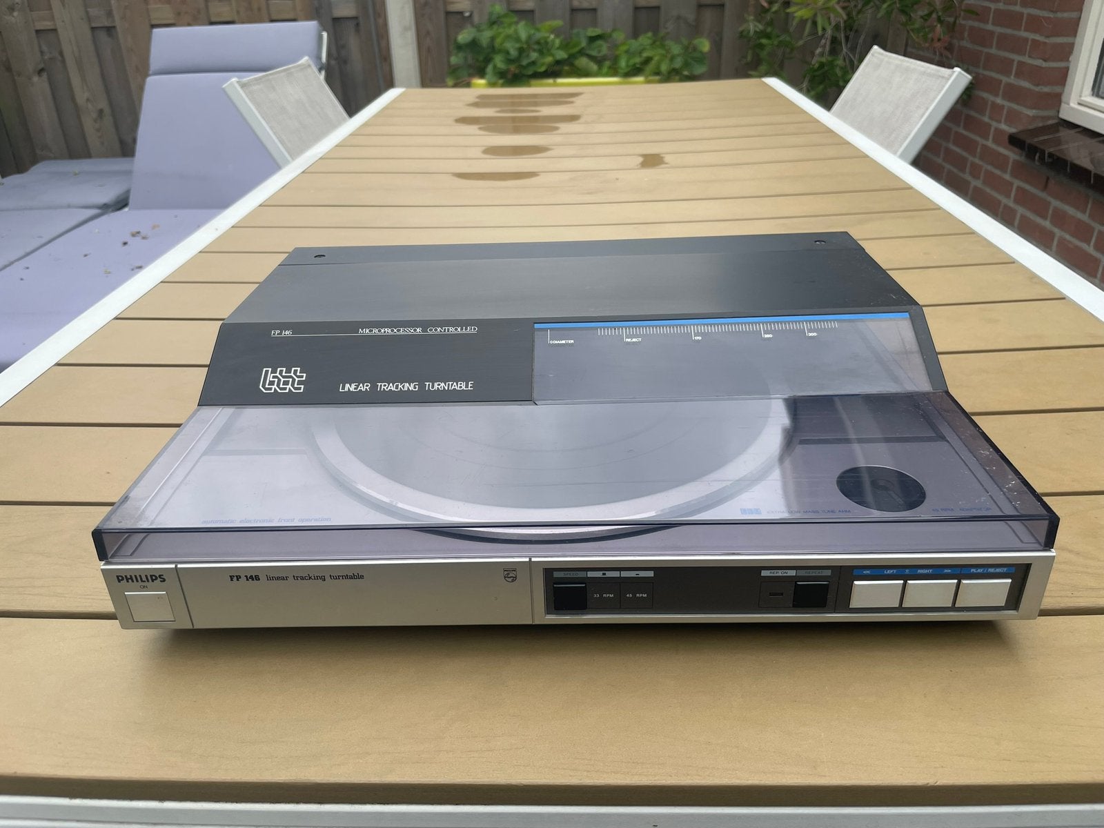 Philips FP 146 lineaire platenspeler, Ophalen, Philips, Gebruikt, Automatisch