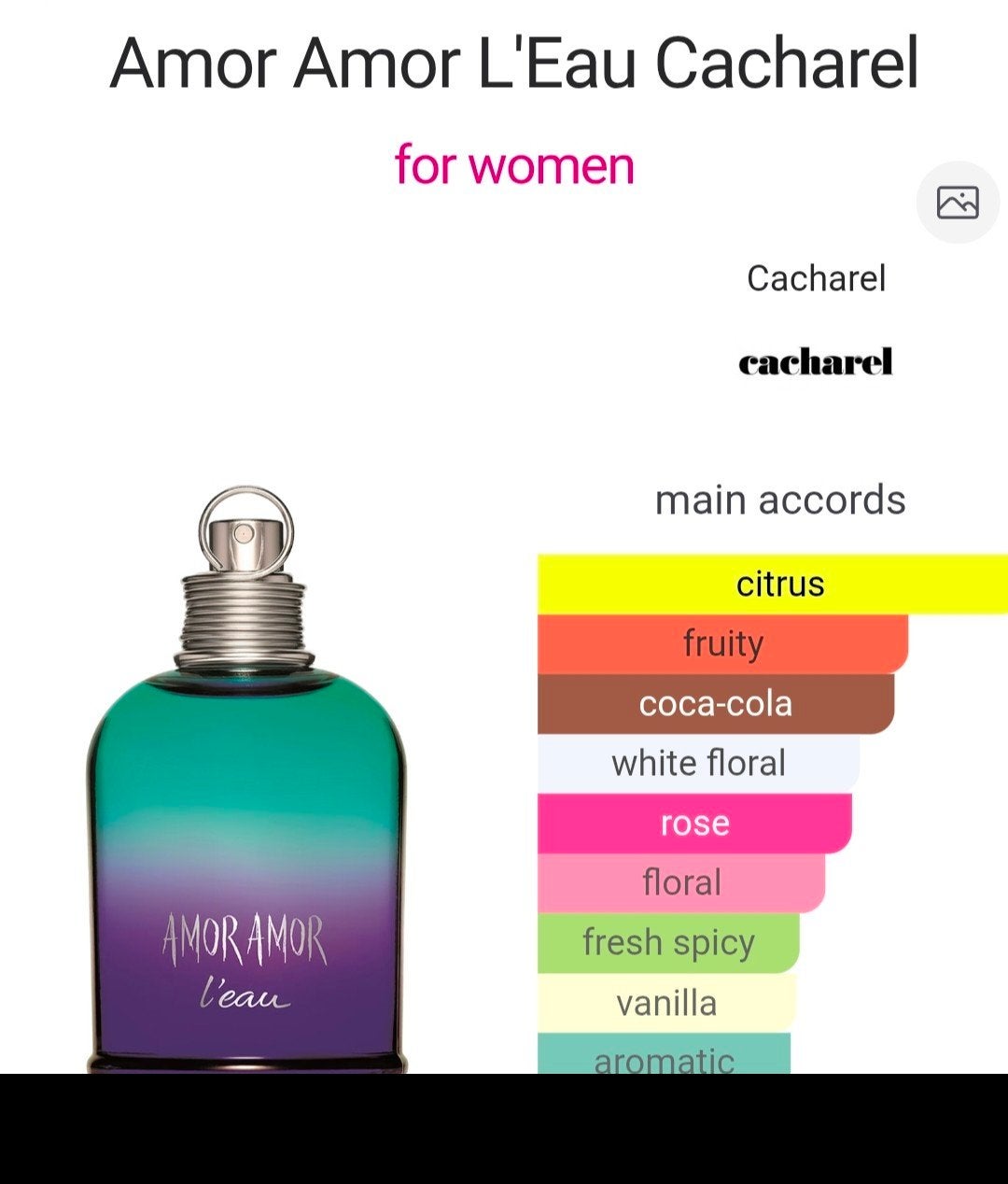 Amor Amor L'eau Cacharrel, Ophalen of Verzenden, Zo goed als nieuw