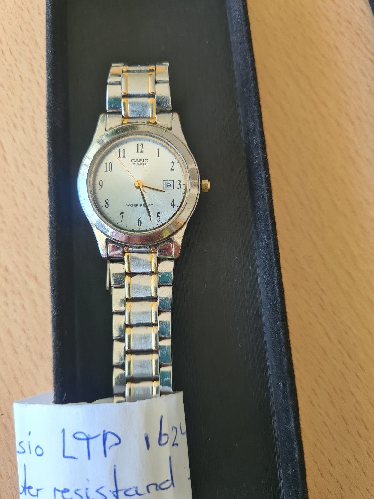 Casio LTP 1624 horloge, Gebruikt, Staal, Polshorloge, Ophalen of Verzenden