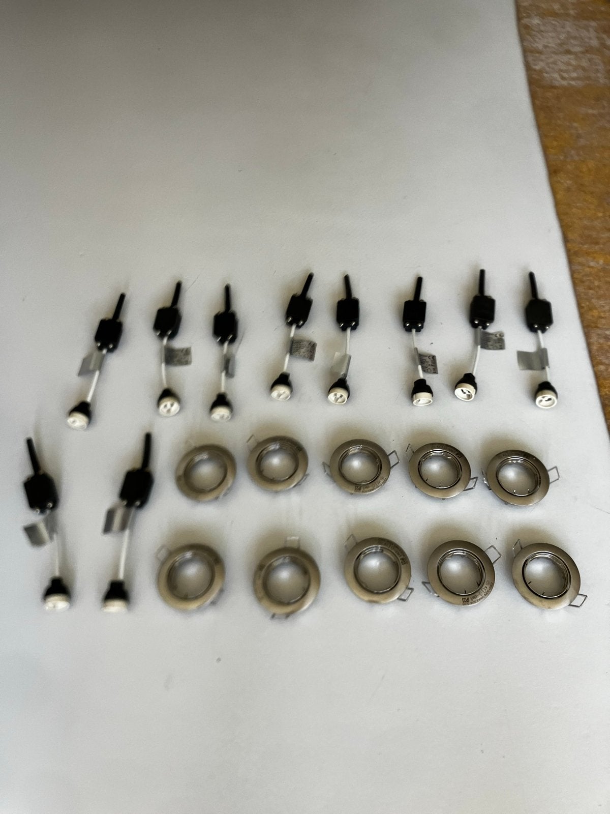 10x Karwei Inbouwspots Armaturen (zonder lichtbron), Huis en Inrichting, Ophalen, Gebruikt, Overige lichtbronnen, GU10