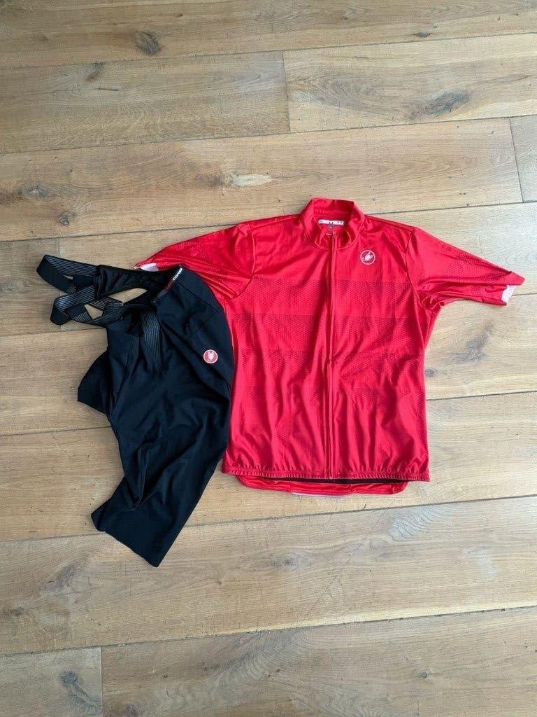 Castelli fietskleding set — shirt + bib short — maat 3XL, Castelli, Nieuw, Overige maten, Ophalen of Verzenden