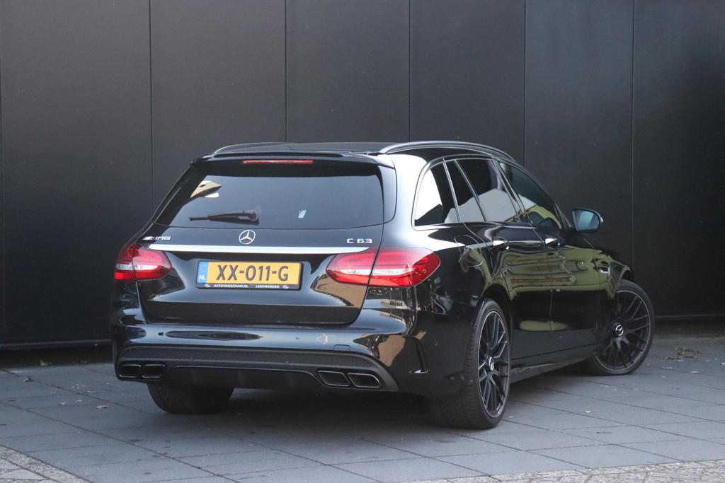 Mercedes-Benz C-klasse Estate AMG 63 | SCHAALSTOELEN | LEDER, Automaat, Gebruikt, Open dak, 102 €/maand